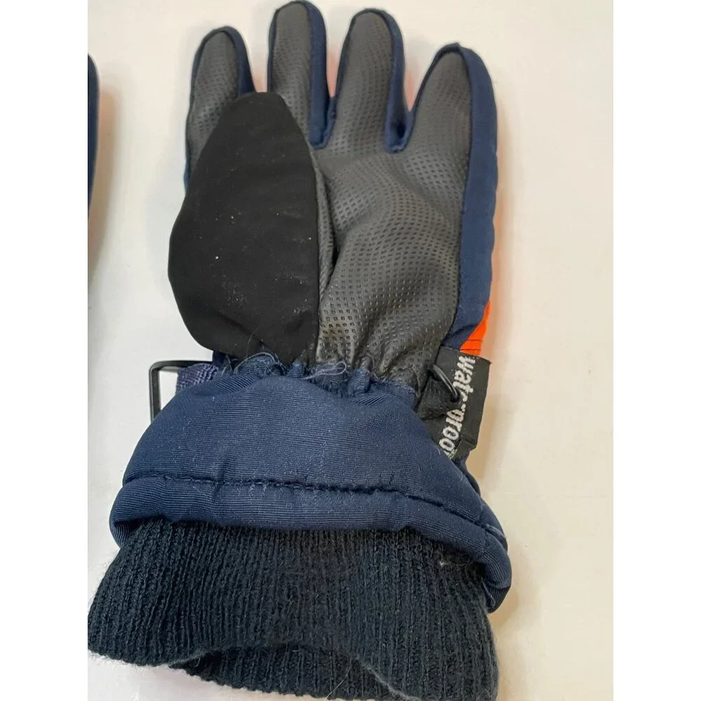 Champion C9 waterproof gloves youth small Thinsulate blue orange